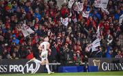 1 January 2018; Ulster fans celebrate after John Cooney kicked a conversion during the Guinness PRO14 Round 12 match between Ulster and Munster at Kingspan Stadium in Belfast. Photo by David Fitzgerald/Sportsfile