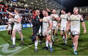 1 January 2018; Ulster players celebrate following the Guinness PRO14 Round 12 match between Ulster and Munster at Kingspan Stadium in Belfast. Photo by David Fitzgerald/Sportsfile
