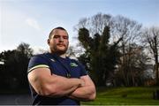 2 January 2018; Jack McGrath poses for a portrait following a Leinster Rugby press conference at Leinster Rugby Headquarters in Dublin. Photo by Ramsey Cardy/Sportsfile