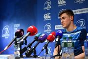 2 January 2018; Garry Ringrose during a Leinster Rugby press conference at Leinster Rugby Headquarters in Dublin. Photo by Ramsey Cardy/Sportsfile