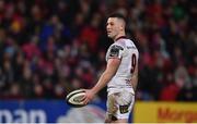 1 January 2018; John Cooney of Ulster during the Guinness PRO14 Round 12 match between Ulster and Munster at Kingspan Stadium in Belfast. Photo by David Fitzgerald/Sportsfile