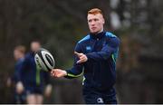 2 January 2018; Ciaran Frawley during Leinster Rugby squad training at UCD in Dublin. Photo by Ramsey Cardy/Sportsfile