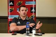 3 January 2018; CJ Stander during a Munster Rugby press conference at the University of Limerick in Limerick. Photo by Diarmuid Greene/Sportsfile