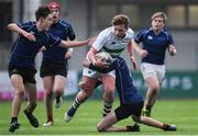 3 January 2018; Stephen Carroll of South East Area is tackled by Tom Martin of North Midlands Area during the Shane Horgan Cup Round 3 match between South East Area and North Midlands Area at Donnybrook in Dublin. Photo by Eóin Noonan/Sportsfile