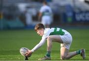 3 January 2018; Jamie Noble of South East Area prepares to kick a conversion during the Shane Horgan Cup Round 3 match between South East Area and North Midlands Area at Donnybrook in Dublin. Photo by Eóin Noonan/Sportsfile