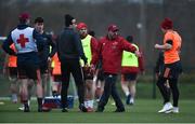 3 January 2018; Munster defence coach JP Ferreira speaks to his players during Munster Rugby squad training at the University of Limerick in Limerick. Photo by Diarmuid Greene/Sportsfile