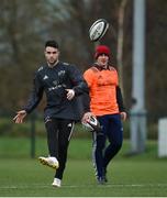 3 January 2018; Conor Murray and Ian Keatley during Munster Rugby squad training at the University of Limerick in Limerick. Photo by Diarmuid Greene/Sportsfile