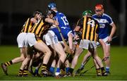 3 January 2018; Laois and Kilkenny players tussle for the ball during the Bord na Mona Walsh Cup Group 2 Second Round match between Laois and Kilkenny at O’Moore Park in Portlaoise, Co Laois. Photo by Piaras Ó Mídheach/Sportsfile