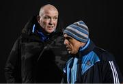 3 January 2018; Dublin manager Pat Gilroy and selector Anthony Cunningham, right, during the Bord na Mona Walsh Cup Group 3 Second Round match between Meath and Dublin at Abbotstown GAA Pitches in Abbotstown, Dublin. Photo by Stephen McCarthy/Sportsfile