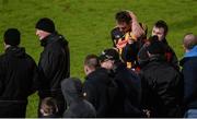 3 January 2018; Kilkenny's Robert Lennon leaves the field with an injury during the Bord na Mona Walsh Cup Group 2 Second Round match between Laois and Kilkenny at O’Moore Park in Portlaoise, Co Laois. Photo by Piaras Ó Mídheach/Sportsfile