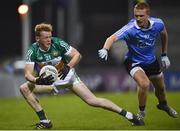 3 January 2018; Bobby O'Dea of Offaly in action against Niall Walsh of Dublin during the Bord na Mona O'Byrne Cup Group 1 Second Round match between Dublin and Offaly at Parnell Park in Dublin. Photo by David Fitzgerald/Sportsfile