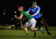 3 January 2018; James Toher of Meath in action against Chris Crummey of Dublin during the Bord na Mona Walsh Cup Group 3 Second Round match between Meath and Dublin at Abbotstown GAA Pitches in Abbotstown, Dublin. Photo by Stephen McCarthy/Sportsfile
