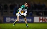 3 January 2018; Jordan Hayes of Offaly during the Bord na Mona O'Byrne Cup Group 1 Second Round match between Dublin and Offaly at Parnell Park in Dublin. Photo by David Fitzgerald/Sportsfile