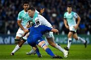 1 January 2018; Denis Coulson of Connacht is tackled by Max Deegan of Leinster during the Guinness PRO14 Round 12 match between Leinster and Connacht at the RDS Arena in Dublin. Photo by Brendan Moran/Sportsfile