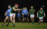 3 January 2018; Jack Regan of Meath in action against Cillian Costello of Dublin during the Bord na Mona Walsh Cup Group 3 Second Round match between Meath and Dublin at Abbotstown GAA Pitches in Abbotstown, Dublin. Photo by Stephen McCarthy/Sportsfile