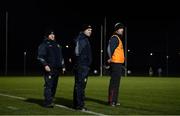3 January 2018; Meath manager Nick Fitzgerald, left, with selectors Michael Kavanagh and Martin Comerford, right, during the Bord na Mona Walsh Cup Group 3 Second Round match between Meath and Dublin at Abbotstown GAA Pitches in Abbotstown, Dublin. Photo by Stephen McCarthy/Sportsfile