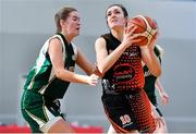 6 January 2018; Niamh O'Donovan of Killester in action against Lauren Flynn of Meteors during the Hula Hoops NICC Women’s National Cup semi-final match between Meteors and Killester at UCC Arena in Cork. Photo by Brendan Moran/Sportsfile
