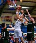 6 January 2018; Conor O'Sullivan of Neptune in action against Connor Curran, left, and Paul Kelly of Moycullen during the Hula Hoops Under 20 Men’s National Cup semi-final match between Moycullen and Neptune at Neptune Stadium in Cork. Photo by Eóin Noonan/Sportsfile