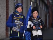 6 January 2018; Leinster supporters Jack Casey, left, age 9, and brother Sam, age 7, from Blackrock, Dublin, ahead of the Guinness PRO14 Round 13 match between Leinster and Ulster at the RDS Arena in Dublin. Photo by Seb Daly/Sportsfile