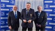 6 January 2018; The Seán O'Brien Hall of Fame nominee for the South East Area Derek Furness, of New Ross RFC, is presented with his award by Leinster Rugby President Niall Rynne, left, and IRFU President Philip Orr at the Leinster Rugby Junior lunch. This is the first time such a lunch has been held in celebration of Junior Rugby in Leinster and the inaugural Seán O’Brien Hall of Fame Award was presented to North Midlands Area Nominee Joe Kavanagh from Naas RFC. The event took place in the Ballsbridge Hotel in Dublin. Photo by Piaras Ó Mídheach/Sportsfile