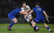 6 January 2018; Darren Cave of Ulster is tackled by Jack McGrath, left, and Robbie Henshaw of Leinster during the Guinness PRO14 Round 13 match between Leinster and Ulster at the RDS Arena in Dublin. Photo by David Fitzgerald/Sportsfile