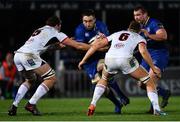 6 January 2018; Jack Conan of Leinster is tackled by Iain Henderson of Ulster during the Guinness PRO14 Round 13 match between Leinster and Ulster at the RDS Arena in Dublin. Photo by Ramsey Cardy/Sportsfile