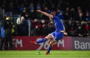 6 January 2018; Ross Byrne of Leinster kicks a conversion during the Guinness PRO14 Round 13 match between Leinster and Ulster at the RDS Arena in Dublin. Photo by David Fitzgerald/Sportsfile