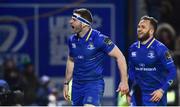 6 January 2018; Fergus McFadden of Leinster celebrates after scoring his side's third try during the Guinness PRO14 Round 13 match between Leinster and Ulster at the RDS Arena in Dublin. Photo by David Fitzgerald/Sportsfile