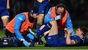 6 January 2018; Garry Ringrose of Leinster is treated for an injury by Leinster senior physiotherapist Karl Denvir, left, and team doctor Prof John Ryan, centre, during the Guinness PRO14 Round 13 match between Leinster and Ulster at the RDS Arena in Dublin. Photo by Ramsey Cardy/Sportsfile