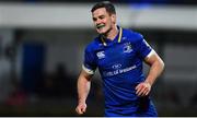 6 January 2018; Jonathan Sexton of Leinster celebrates after scoring his side's sixth try during the Guinness PRO14 Round 13 match between Leinster and Ulster at the RDS Arena in Dublin. Photo by Ramsey Cardy/Sportsfile