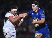 6 January 2018; Max Deegan of Leinster is tackled by Rob Herring of Ulster during the Guinness PRO14 Round 13 match between Leinster and Ulster at the RDS Arena in Dublin. Photo by David Fitzgerald/Sportsfile