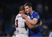 6 January 2018; Jonathan Sexton of Leinster hugs Rodney Ah You of Ulster following the Guinness PRO14 Round 13 match between Leinster and Ulster at the RDS Arena in Dublin. Photo by David Fitzgerald/Sportsfile
