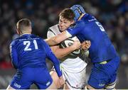 6 January 2018; Matty Rea of Ulster is tackled by Scott Fardy of Leinster during the Guinness PRO14 Round 13 match between Leinster and Ulster at the RDS Arena in Dublin. Photo by Seb Daly/Sportsfile
