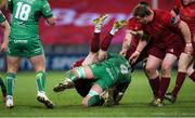 6 January 2018; Keith Earls of Munster is tackled by Quinn Roux of Connacht during the Guinness PRO14 Round 13 match between Munster and Connacht at Thomond Park in Limerick. Photo by Matt Browne/Sportsfile