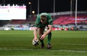 6 January 2018; Tom McCartney of Connacht scores a late try during the Guinness PRO14 Round 13 match between Munster and Connacht at Thomond Park in Limerick. Photo by Diarmuid Greene/Sportsfile