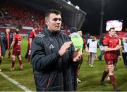 6 January 2018; Peter O'Mahony of Munster applauds supporters after the Guinness PRO14 Round 13 match between Munster and Connacht at Thomond Park in Limerick. Photo by Diarmuid Greene/Sportsfile