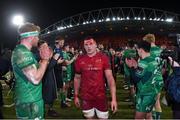 6 January 2018; CJ Stander of Munster leads his team off the pitch after the Guinness PRO14 Round 13 match between Munster and Connacht at Thomond Park in Limerick. Photo by Matt Browne/Sportsfile