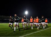 6 January 2018; Ulster captain Rory Best leads his team off the pitch prior to during the Guinness PRO14 Round 13 match between Leinster and Ulster at the RDS Arena in Dublin. Photo by Seb Daly/Sportsfile