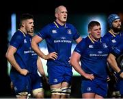 6 January 2018; Leinster players, from left, Josh Murphy, Devin Toner and Tadhg Furlong during the Guinness PRO14 Round 13 match between Leinster and Ulster at the RDS Arena in Dublin. Photo by Seb Daly/Sportsfile