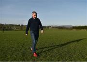 7 January 2018; Referee James Molloy inspects the surface before abandoning the Connacht FBD League Round 2 match between Leitrim and Sligo due to an unplayable pitch, at Ballinamore in Leitrim. Photo by Seb Daly/Sportsfile