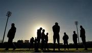 7 January 2018; Players and officals on the pitch after the postponement of the Bank of Ireland Dr. McKenna Cup Section B Round 2 match between Armagh and Derry at the Athletic Grounds in Armagh. Photo by Oliver McVeigh/Sportsfile