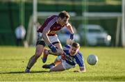 7 January 2018; Danny Luttrell of Laois in action against Kieran Martin of Westmeath during the Bord na Mona O'Byrne Cup Group 4 Third Round match between Laois and Westmeath at Stradbally in Laois. Photo by Sam Barnes/Sportsfile
