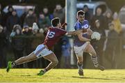 7 January 2018; Eoin Lowery of Laois in action against John Egan of Westmeath during the Bord na Mona O'Byrne Cup Group 4 Third Round match between Laois and Westmeath at Stradbally in Laois. Photo by Sam Barnes/Sportsfile