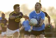 7 January 2018; Graham Hannigan of Dublin in action against Brian Malone of Wexford during the Bord na Mona O'Byrne Cup Group 1 Third Round match between Wexford and Dublin at St. Patricks Park in Wexford. Photo by Matt Browne/Sportsfile