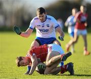 7 January 2018; Conor Dorman of Cork in action against Paul Whyte of Waterford during the McGrath Cup match between Waterford and Cork at The Gold Coast Resort in Waterford. Photo by Stephen McCarthy/Sportsfile