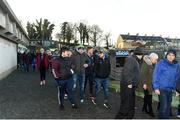 7 January 2018; Supporters leaving Clones after the game is called off during the Bank of Ireland Dr. McKenna Cup Section C Round 2 match between Monaghan and Donegal at St Tiernach's Park in Monaghan. Photo by Philip Fitzpatrick/Sportsfile