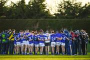 7 January 2018; The Laois team huddle after the Bord na Mona O'Byrne Cup Group 4 Third Round match between Laois and Westmeath at Stradbally in Laois. Photo by Sam Barnes/Sportsfile