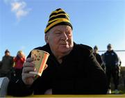 7 January 2018; Kilkenny supporter Ned Byrne, a member of the Erin's Own club, during the Bord na Mona Walsh Cup Group 2 Third Round match between Kilkenny and Kildare at St Lachtains GAA Club, Freshford, Co. Kilkenny. Photo by Ray McManus/Sportsfile