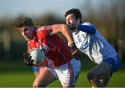 7 January 2018; Ian Maguire of Cork in action against Tommy Prendergast of Waterford during the McGrath Cup match between Waterford and Cork at The Gold Coast Resort in Waterford. Photo by Stephen McCarthy/Sportsfile