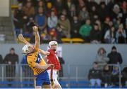 7 January 2018; Conor Cleary of Clare in action against Evan O'Siochan of Cork during the Co-op Superstores Munster Senior Hurling League match between Clare and Cork at Cusack Park in Clare. Photo by Diarmuid Greene/Sportsfile